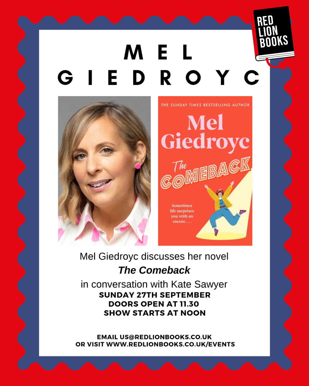 Author Event: Mel Giedroyc
